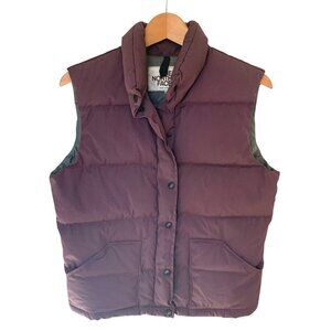 The North Face Plush Down-Filled Puffer Vest – Women’s Small Burgundy Red
